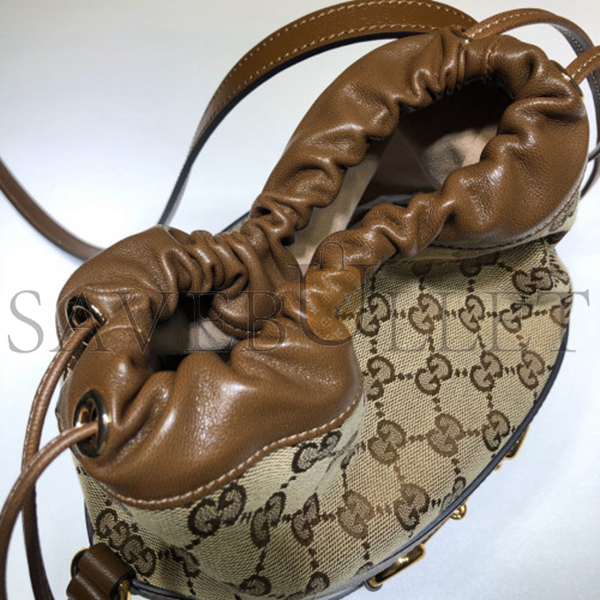 G*u*i 1955 horsebit bucket bag 602118 (25*22*12cm)